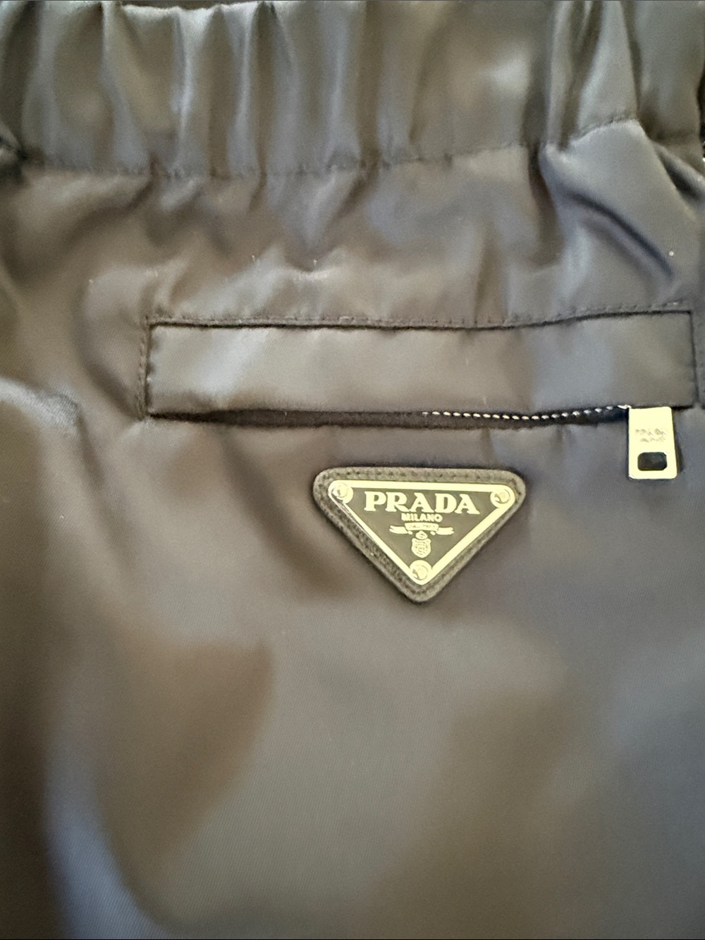 Authentic black Prada  Re/Nylon Track Pants - Picture 3 of 9